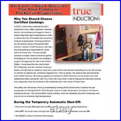 MD-2B 20 In. Mini Duo Dual Element Black Induction Glass-Ceramic Cooktop 1750W 8