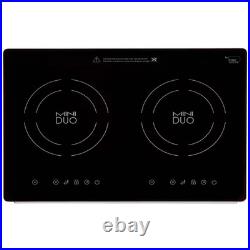 MD-2B 20 In. Mini Duo Dual Element Black Induction Glass-Ceramic Cooktop 1750W 8
