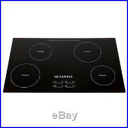 METAWELL 31.5 Electric Induction Hob 4 Burner Stove A-grade Glass Plate Cooktop