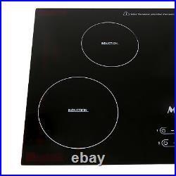 METAWELL 31.5in. Electric Induction Hob 4 Burners Touch Control Plate Cooktop