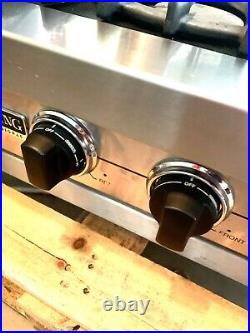 MINT 36 Viking Professional gas cooktop 6 burner Model # vgrt3606bss