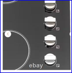 Magic Chef 24 in. Radiant Electric Cooktop in Black with 4 Burner Elements Magic Chef 24 in. Radiant Electric Cooktop in Black with 4 Burner Elements