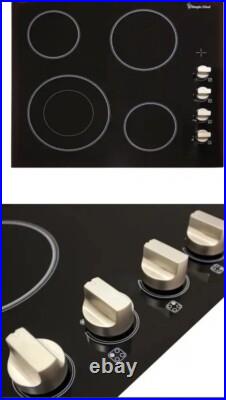 Magic Chef 24 in. Radiant Electric Cooktop in Black with 4 Burner Elements Magic Chef 24 in. Radiant Electric Cooktop in Black with 4 Burner Elements