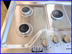 Maytag 36 Gas Cooktop Stainless 5-Burners Recessed Missing Center Grate