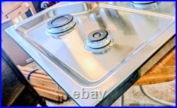 Maytag 36 Gas Cooktop Stainless 5-Burners Recessed Missing Center Grate