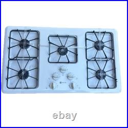 Maytag MGC4436BDW12 36 White 5-Burner Gas Cooktop