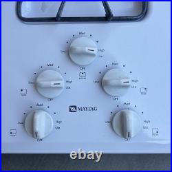 Maytag MGC4436BDW12 36 White 5-Burner Gas Cooktop