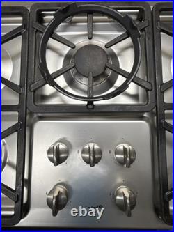 Miele 36 Gas Cooktop Stainless Steel 5 Burners Wok Model KM 3474 G, KM3474G
