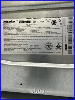 Miele 36 Gas Cooktop Stainless Steel 5 Burners Wok Model KM 3474 G, KM3474G