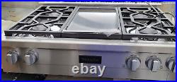 Miele 36 Natural Gas Rangetop Stainless Steel 4 Burner And Griddle