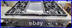 Miele 36 Natural Gas Rangetop Stainless Steel 4 Burner And Griddle