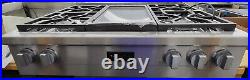 Miele 36 Natural Gas Rangetop Stainless Steel 4 Burner And Griddle