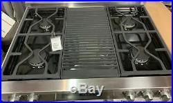 Miele 36 Stainless Natural Gas Rangetop Charbroil Grill 4 Burners KMR1135G
