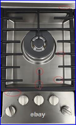Miele KM2355G 36 Inch Gas Cooktop with 5 Sealed Burners, Natural Gas