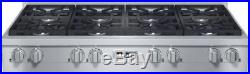 Miele KMR1354LP 48 Inch Pro-Style Gas Rangetop Dishwasher-Safe Grates TrueSimmer