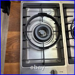 Miele ProLine CombiSet 12 Stainless Steel Power Burner Gas Cooktop CS1011G