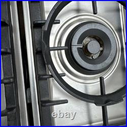 Miele ProLine CombiSet 12 Stainless Steel Power Burner Gas Cooktop CS1011G