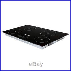 Modern 31.5 inch Induction Hob 4Burner Stove Cooktop Glass Home Electric Cooker