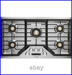 Monogram ZGU36ESLSS 36 inch Stainless Smart Deep-Recessed Gas Cooktop