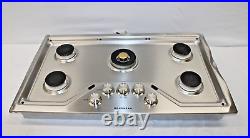 Monogram ZGU36RSLSS 36 Built-In Gas Cooktop with 5 Burners Stainless Steel