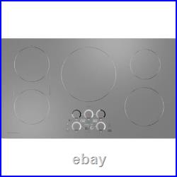 Monogram ZHU36RST 36 Inch Wide 5 Burner Induction Cooktop with Glide Touch Contr