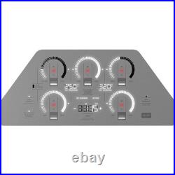Monogram ZHU36RST 36 Inch Wide 5 Burner Induction Cooktop with Glide Touch Contr