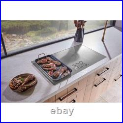 Monogram ZHU36RST 36 Inch Wide 5 Burner Induction Cooktop with Glide Touch Contr