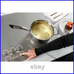 Monogram ZHU36RST 36 Inch Wide 5 Burner Induction Cooktop with Glide Touch Contr