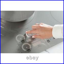 Monogram ZHU36RST 36 Inch Wide 5 Burner Induction Cooktop with Glide Touch Contr
