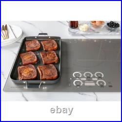 Monogram ZHU36RST 36 Inch Wide 5 Burner Induction Cooktop with Glide Touch Contr