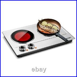 Multifunction 1800W Induction Cooker Electric Freestanding Double Burner Cooktop