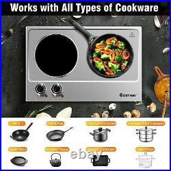 Multifunction 1800W Induction Cooker Electric Freestanding Double Burner Cooktop