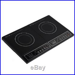 Multifunction 2000W Induction Cooker Electric Countertop Double Burner Cooktop