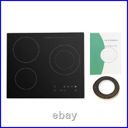 NEW 2600W 110V 3 Burners Radiant Electric Stove Top With Timer Child Safety Lock NEW 2600W 110V 3 Burners Radiant Electric Stove Top With Timer Child Safety Lock