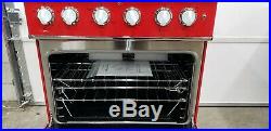 NEW Big Chill Cherry Red Retro 30 Electric Induction Cooktop Range Stove Oven