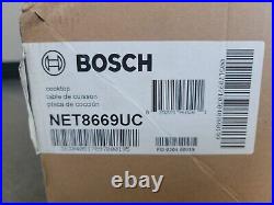 NEW Bosch 800 Series NET8669UC 36 5 Element Electric Frameless Cooktop in Black