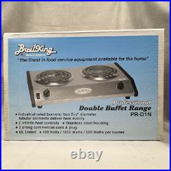 NEW BroilKing Broil King PR-D1 Double Burner Buffet Range Hot Plate Cooktop