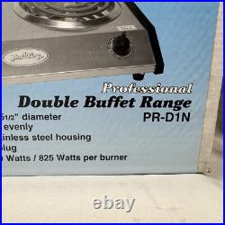 NEW BroilKing Broil King PR-D1 Double Burner Buffet Range Hot Plate Cooktop