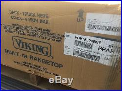 NEW IN BOX! Viking Professional 30in Gas Rangetop with 4 Burners VGRT5304BSS