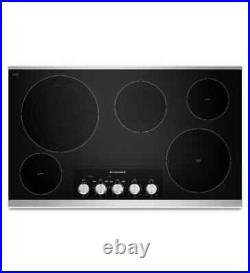 NEW Kitchenaid KECC664BSS 36 Electric Cooktop With 5 Radiant Elements