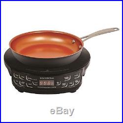 NEW NuWave 2 Piece Precision Portable Induction Cooktop with 9 Ceramic Pan
