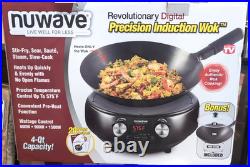 NEW OPEN BOX NuWave Precision Induction 4-Quart Electric Wok Black #30801