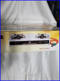 NEW Two Burners High Power Gas Stove KW-GS 902