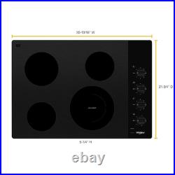 NEW Whirlpool WCE55US0HB01 Electric 4 Element Ceramic Glass Cook Top WCE55US0HB