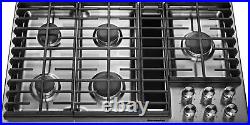 NIB KitchenAid KCGD506GSS 36 Gas Downdraft Cooktop with 5 Burners Full Warranty
