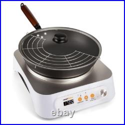 Nestiqex 1700W 100V~185V Induction Cooktop With Wok Pan Electric Stove Burner