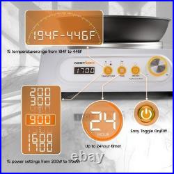 Nestiqex 1700W 100V~185V Induction Cooktop With Wok Pan Electric Stove Burner