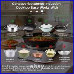 Nestiqex 1700W 100V~185V Induction Cooktop With Wok Pan Electric Stove Burner