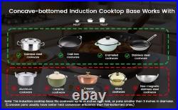 Nestiqex 1700W 100V~185V Induction Cooktop With Wok Pan Electric Stove Burner