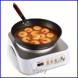 Nestiqex 1700W 100V~185V Induction Cooktop With Wok Pan Electric Stove Burner